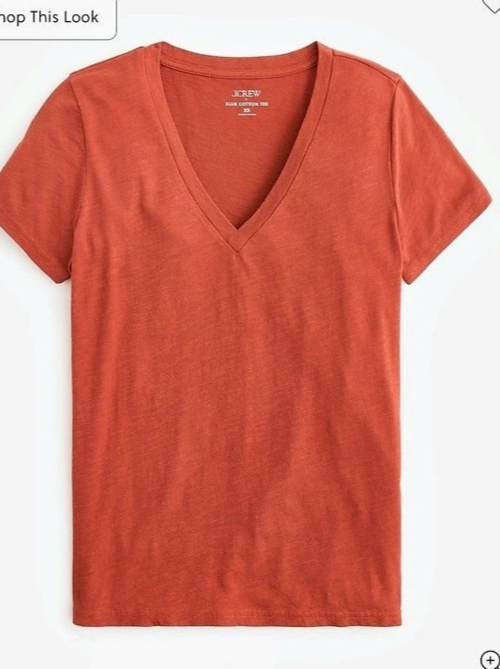 J.Crew Factory Short-sleeve 100% vintage cotton V-neck tee